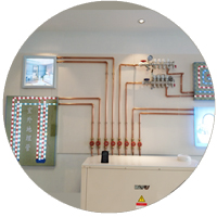 沃富地源熱泵工作原理圖---沃富新能源 沃富地源熱泵工作原理圖---沃富新能源