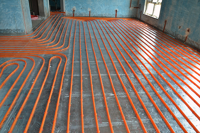 香根四季別墅地源熱泵項(xiàng)目地暖管安裝 香根四季別墅地源熱泵項(xiàng)目地暖管安裝