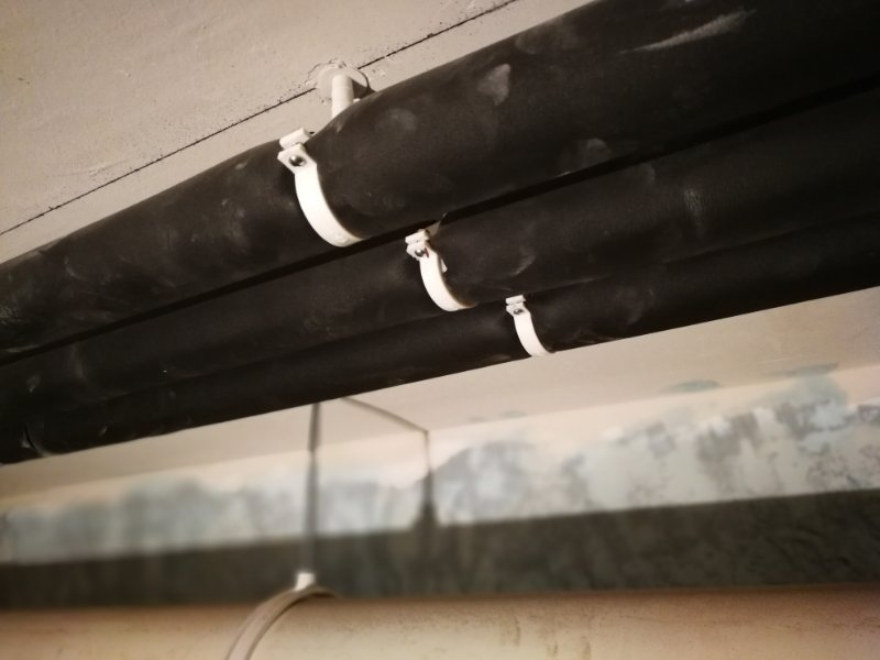 天逸海灣別墅地源熱泵管道施工墨線處理 天逸海灣別墅地源熱泵管道施工墨線處理