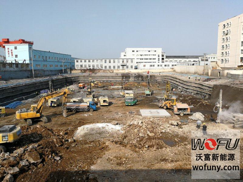 青島沃富新能源“青島48中學校地源熱泵項目”進場施工 青島沃富新能源“青島48中學校地源熱泵項目”進場施工