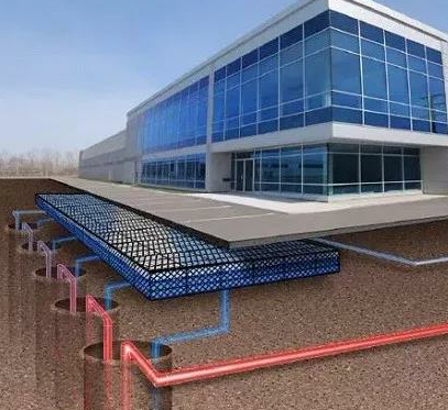 地源熱泵系統示意圖02 地源熱泵系統示意圖02